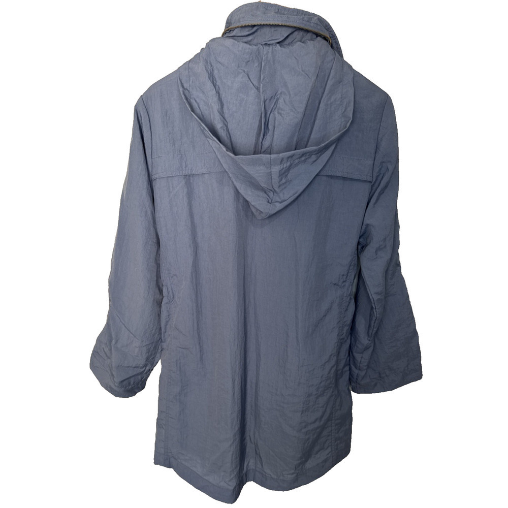 The Fillmore French Blue Full Zip Utility Rain Jacket Women’s Sz M - Picture 2 of 14